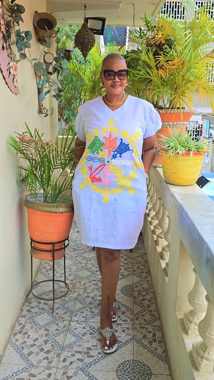 T-Shirt Homme Blanc Art Lakay